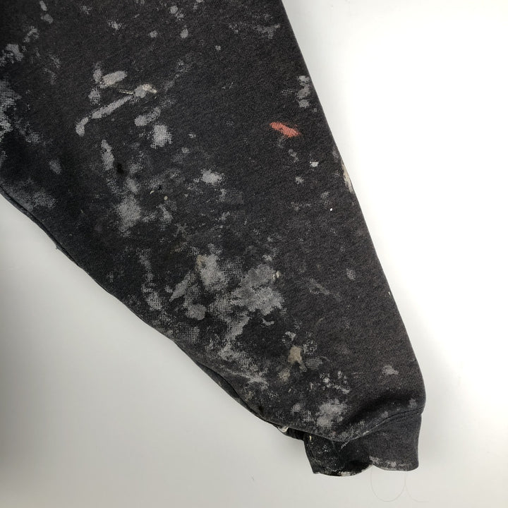 Carhartt Painted Full-Zip Sweatshirt, Men's XXL cotton Charcoal Vintage Second Hand