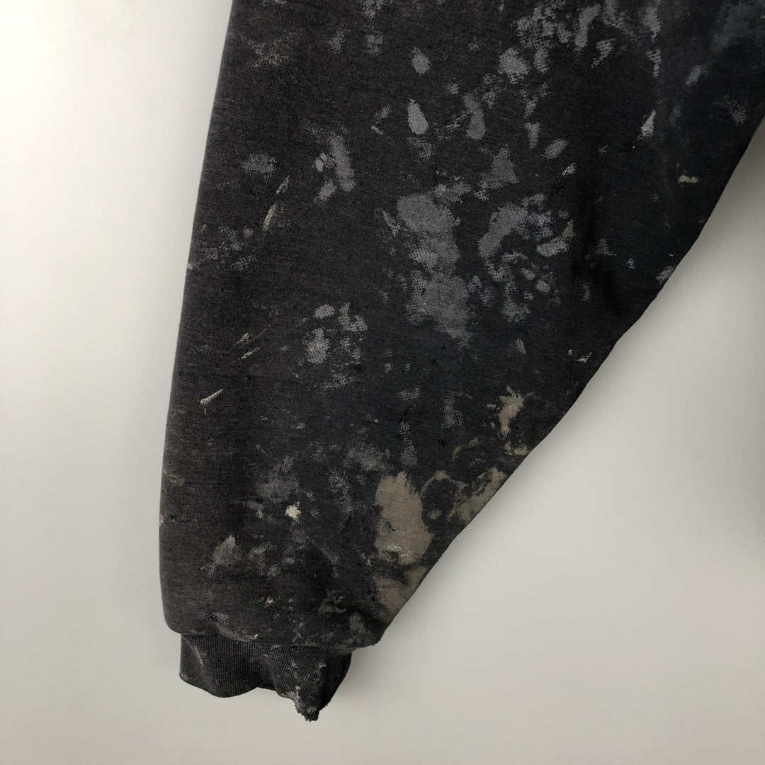 Carhartt Painted Full-Zip Sweatshirt, Men's XXL cotton Charcoal Vintage Second Hand