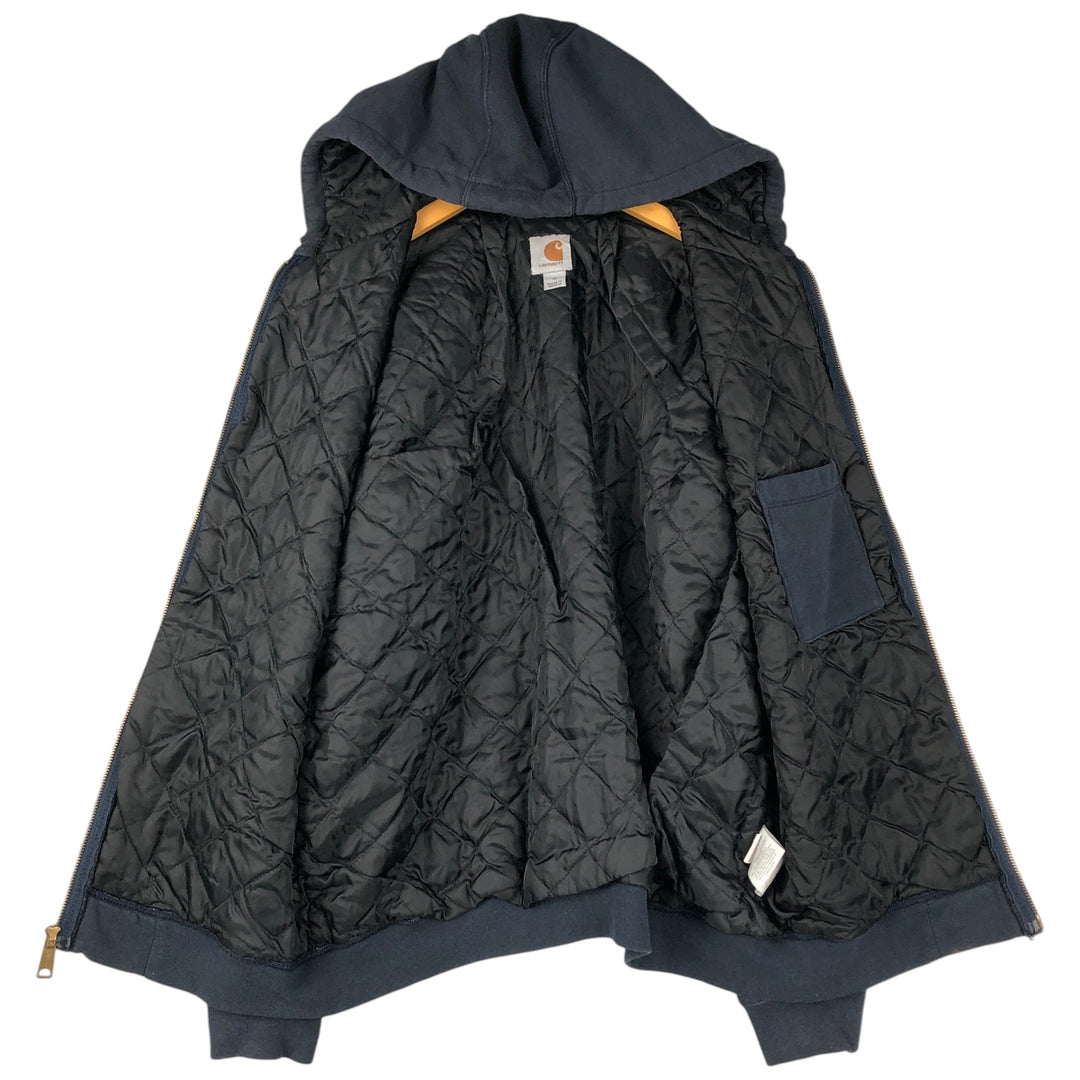 Carhartt RAIN DEFENDER Padded Full-Zip Sweatshirt, Men's Size M cotton navy blue type Vintage Second Hand