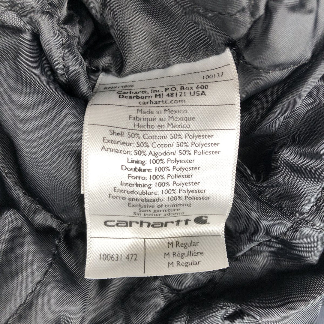 Carhartt RAIN DEFENDER Padded Full-Zip Sweatshirt, Men's Size M cotton navy blue type Vintage Second Hand