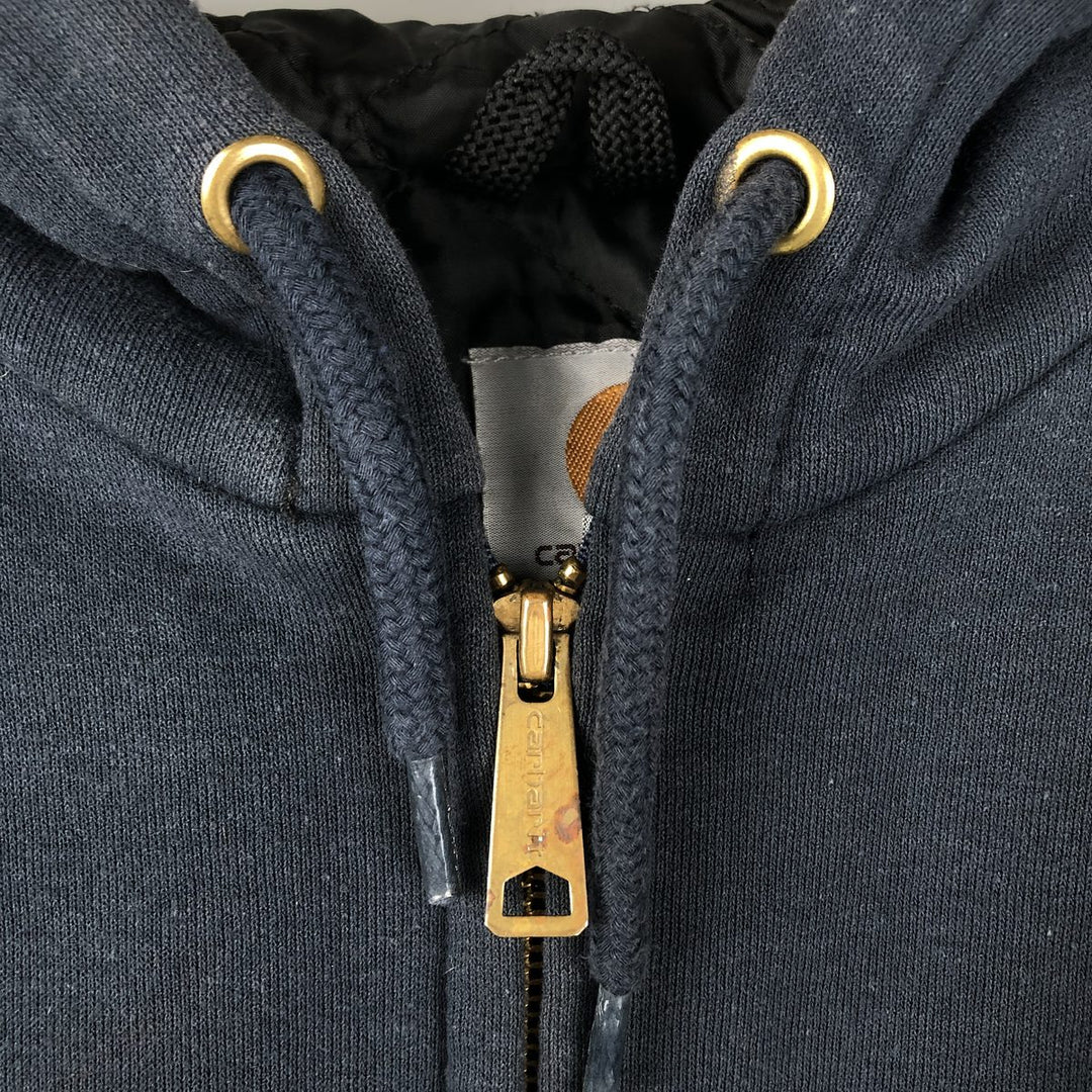 Carhartt RAIN DEFENDER Padded Full-Zip Sweatshirt, Men's Size M cotton navy blue type Vintage Second Hand