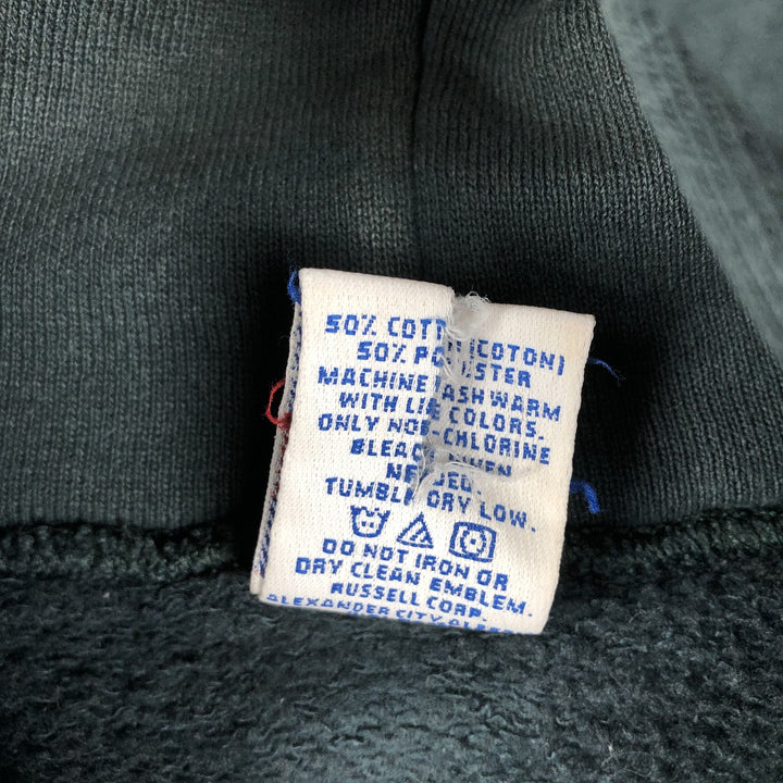 Vintage 90'S Russell Athletic full-zip sweatshirt, size XL, men's cotton Green type dark green Vintage Second Hand