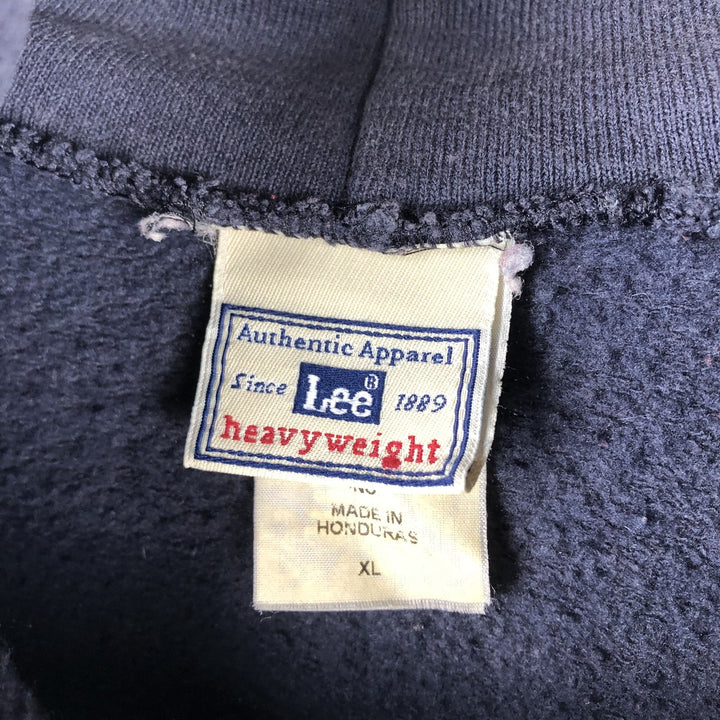 Vintage 90'S Lee Heavyweight FedEx Advertising Full-Zip Hoodie, Men's XL cotton navy blue type Vintage Second Hand
