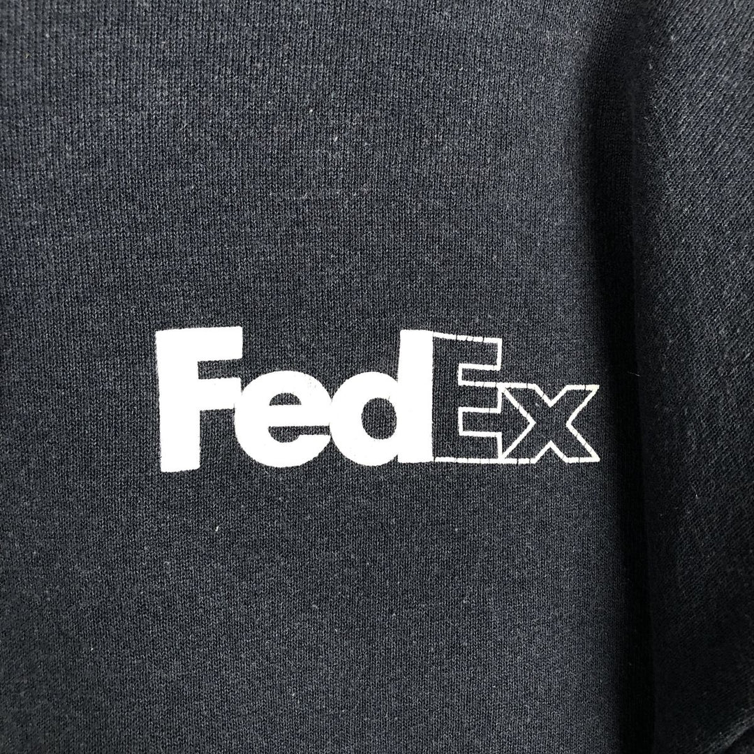 Vintage 90'S Lee Heavyweight FedEx Advertising Full-Zip Hoodie, Men's XL cotton navy blue type Vintage Second Hand