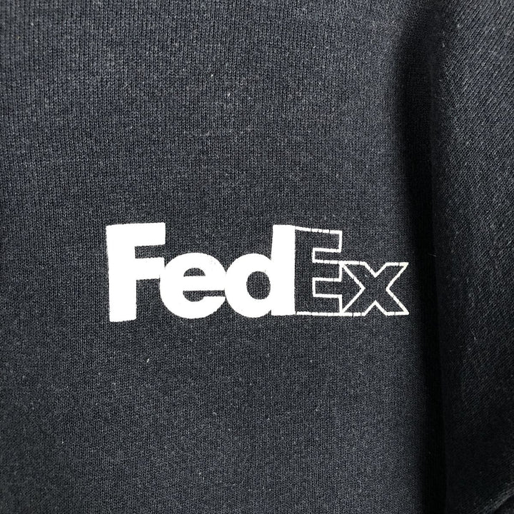 Vintage 90'S Lee Heavyweight FedEx Advertising Full-Zip Hoodie, Men's XL cotton navy blue type Vintage Second Hand