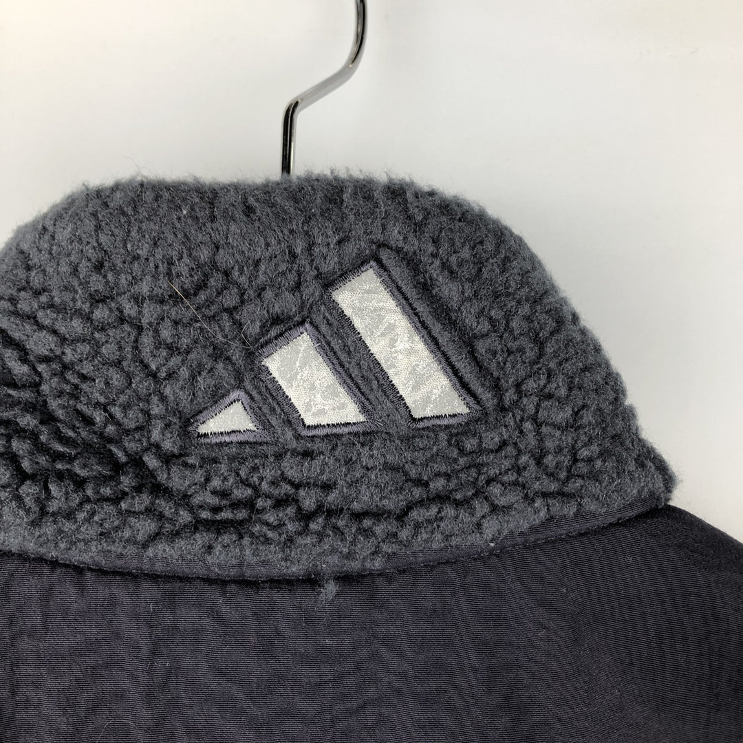 2000'S Adidas Half-Zip Fleece Pullover, Men's Size Medium polyester navy blue type Vintage Second Hand