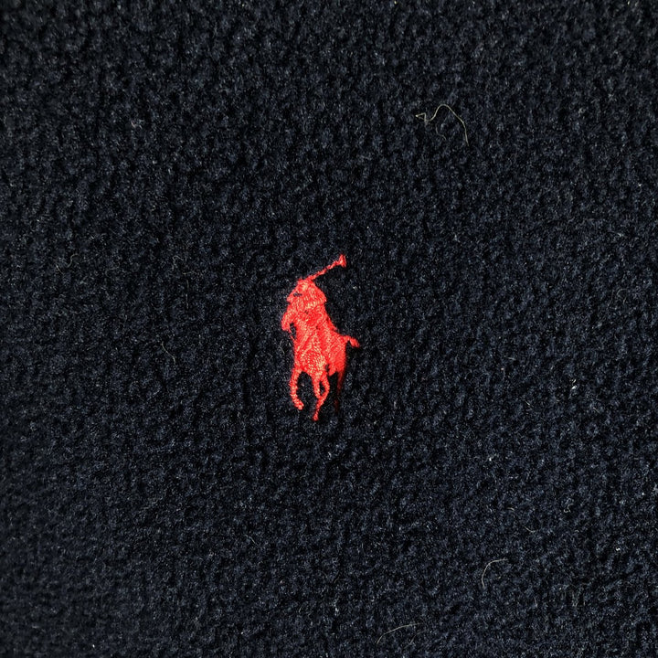 Ralph Lauren POLO by Ralph Lauren fleece full-zip hoodie, men's size XL polyester navy blue type Vintage Second Hand