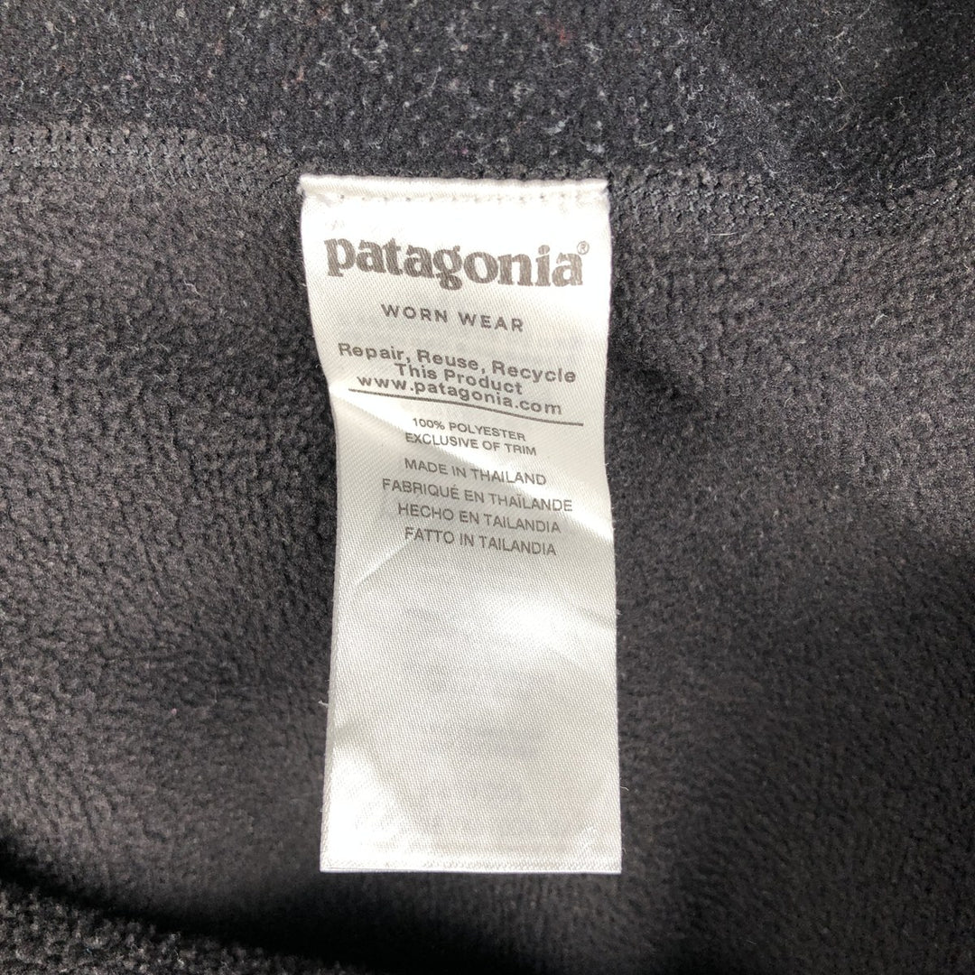Patagonia Better Sweater Pullover STY25980SP19 Half-Zip Fleece Pullover, Men's Size Small polyester black type Vintage Second Hand