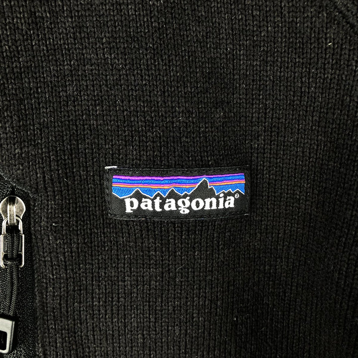 Patagonia Better Sweater Pullover STY25980SP19 Half-Zip Fleece Pullover, Men's Size Small polyester black type Vintage Second Hand