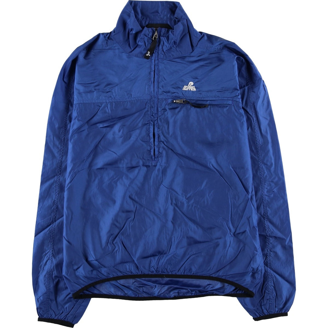 90'S Vintage EMS Half-Zip Nylon Pullover, Men's Size Medium Nylon blue type Vintage Second Hand