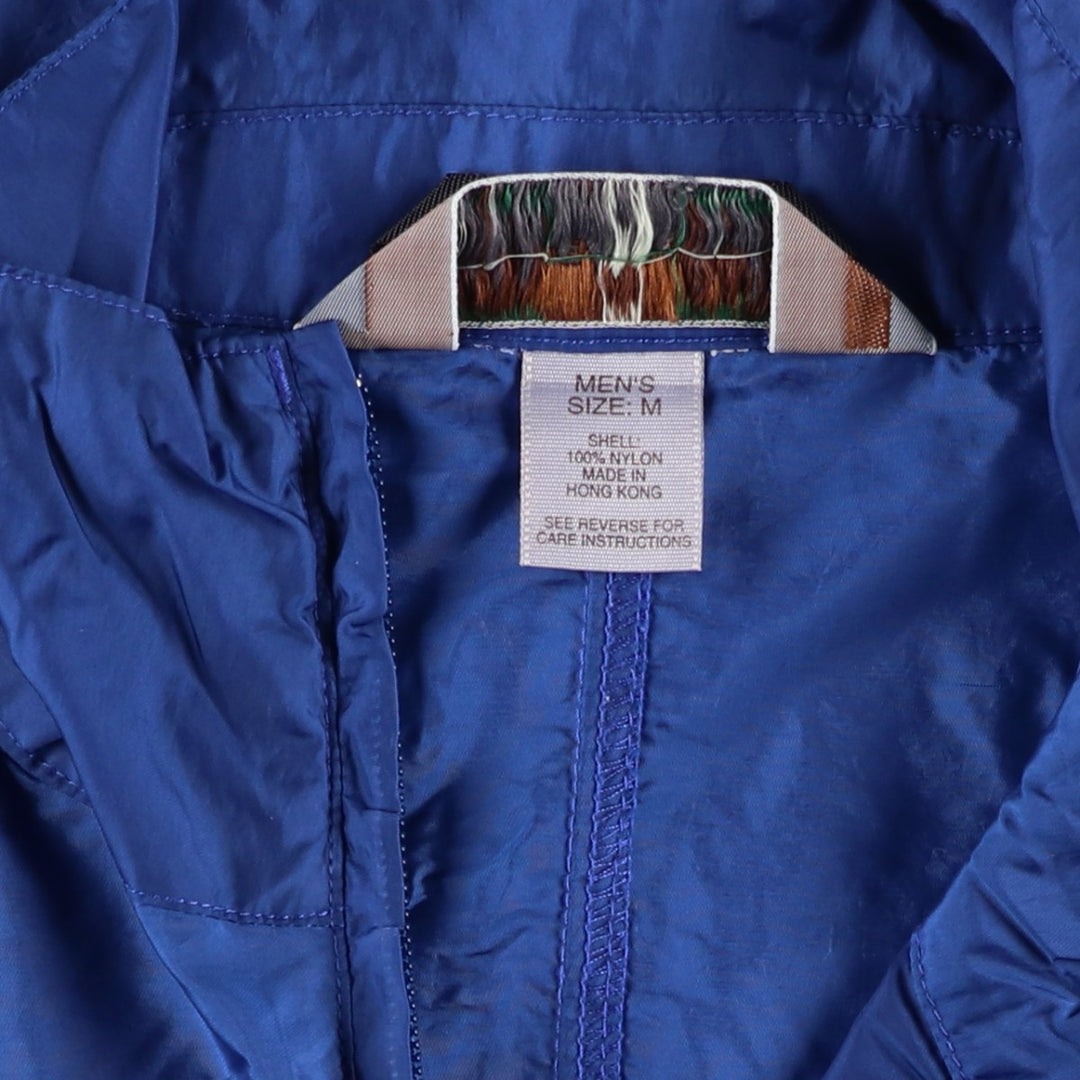 90'S Vintage EMS Half-Zip Nylon Pullover, Men's Size Medium Nylon blue type Vintage Second Hand