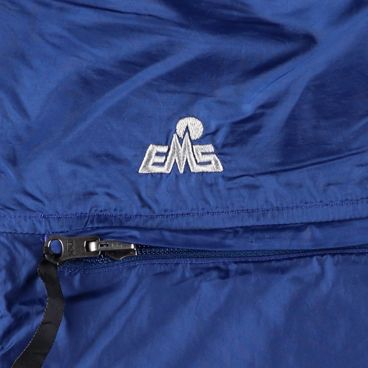 90'S Vintage EMS Half-Zip Nylon Pullover, Men's Size Medium Nylon blue type Vintage Second Hand