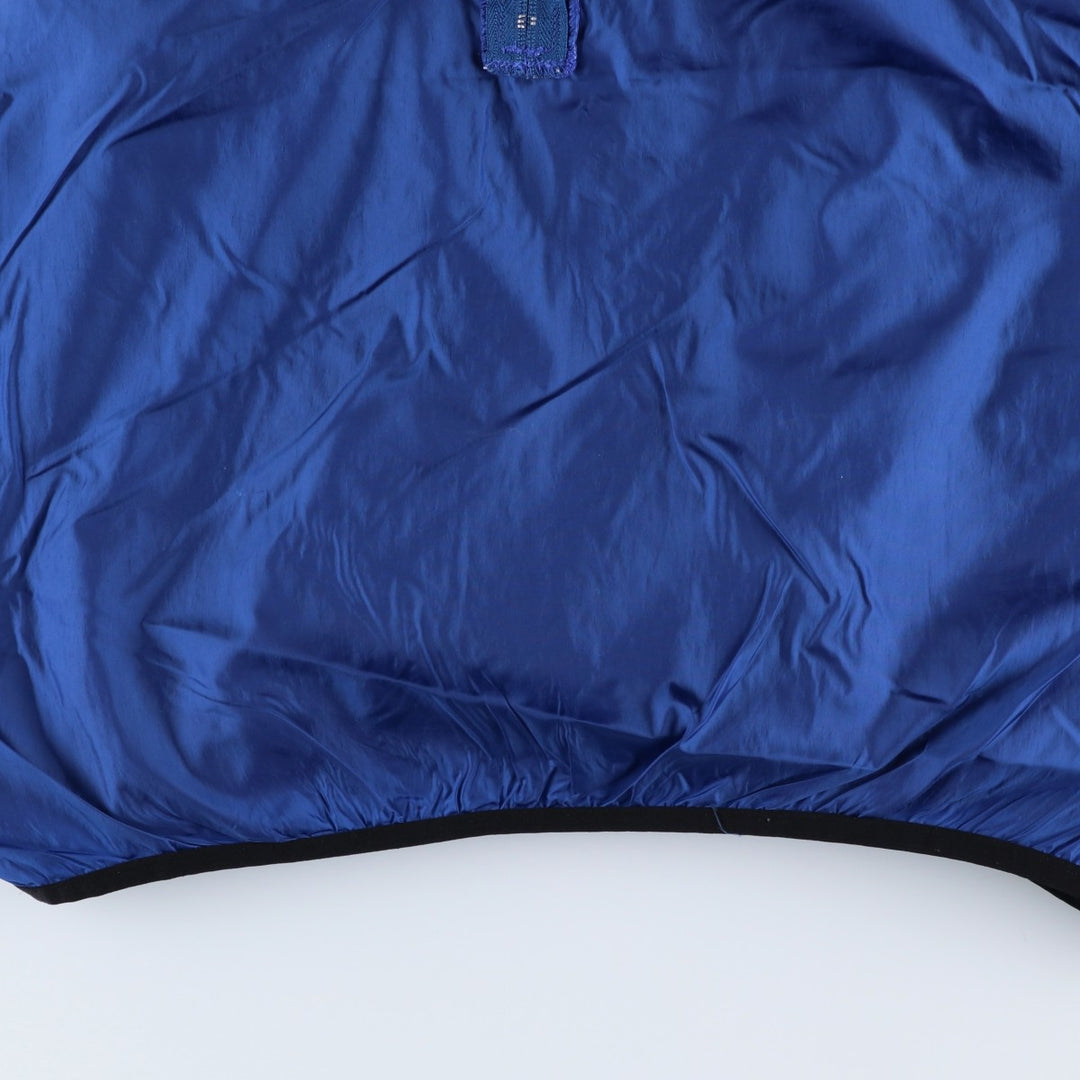 90'S Vintage EMS Half-Zip Nylon Pullover, Men's Size Medium Nylon blue type Vintage Second Hand