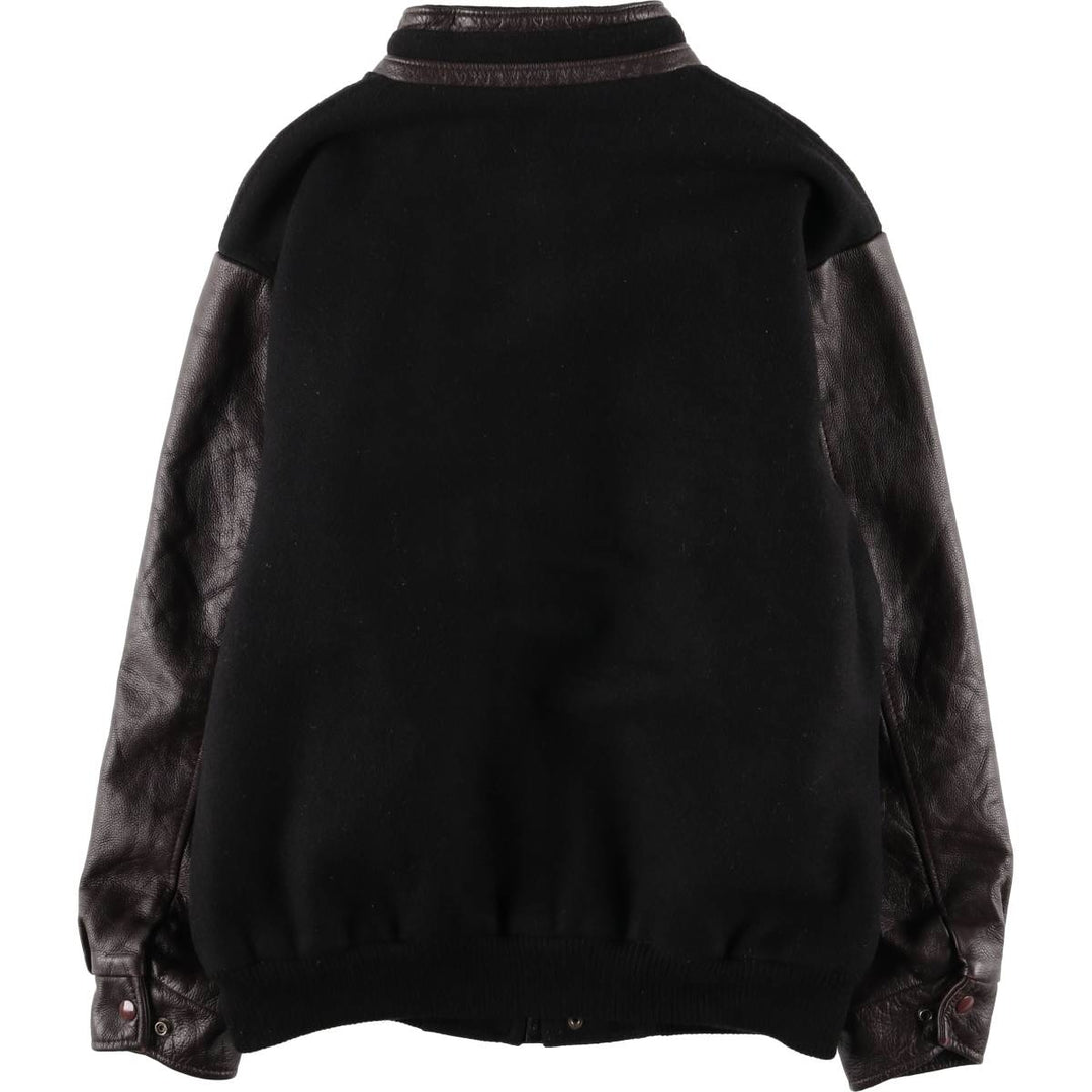 90'S Canada Sportswear Michelin padded wool varsity jacket, award-winning, made in Canada, men's size XL wool black type Vintage Second Hand