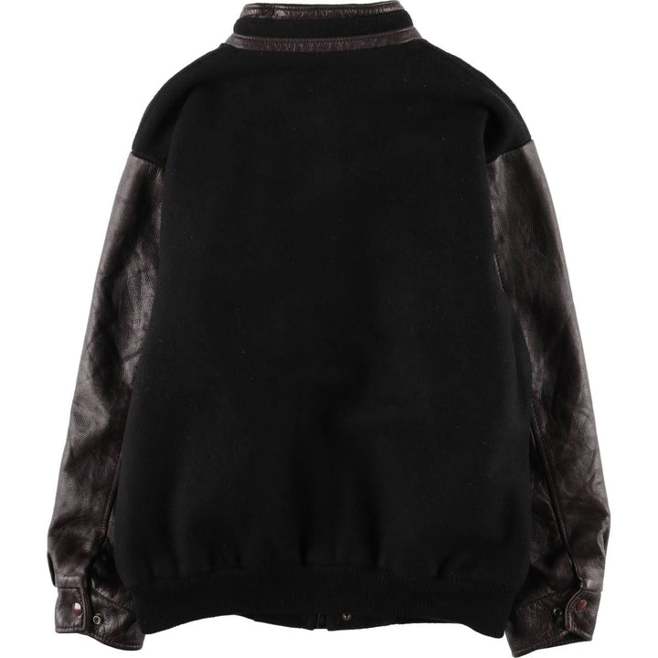 90'S Canada Sportswear Michelin padded wool varsity jacket, award-winning, made in Canada, men's size XL wool black type Vintage Second Hand