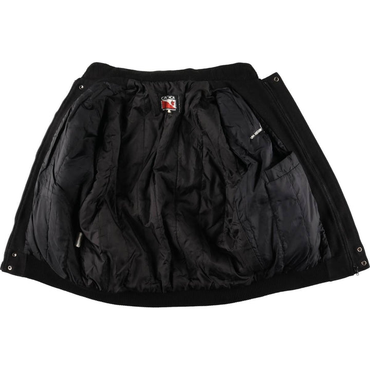 90'S Canada Sportswear Michelin padded wool varsity jacket, award-winning, made in Canada, men's size XL wool black type Vintage Second Hand