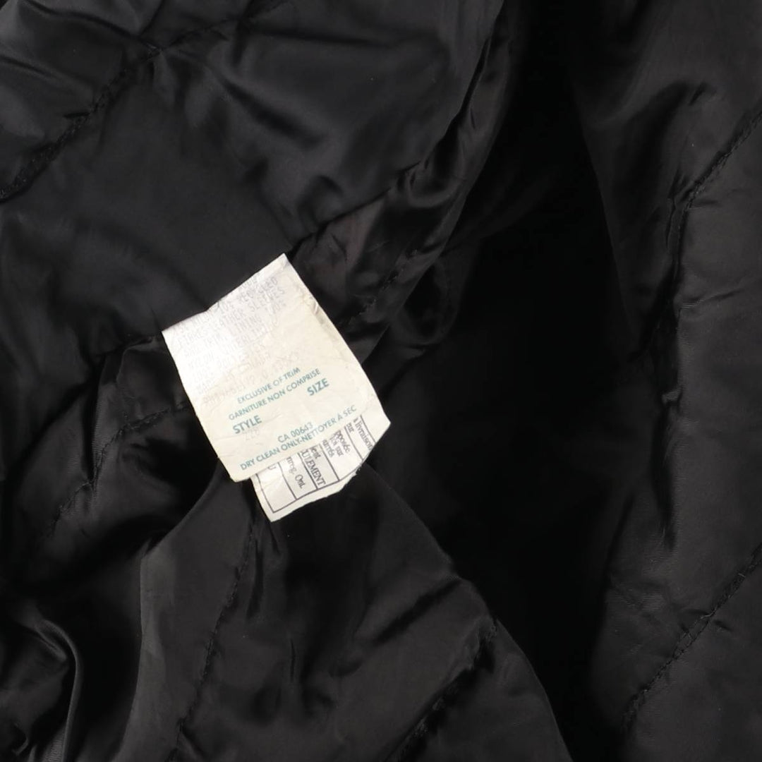 90'S Canada Sportswear Michelin padded wool varsity jacket, award-winning, made in Canada, men's size XL wool black type Vintage Second Hand