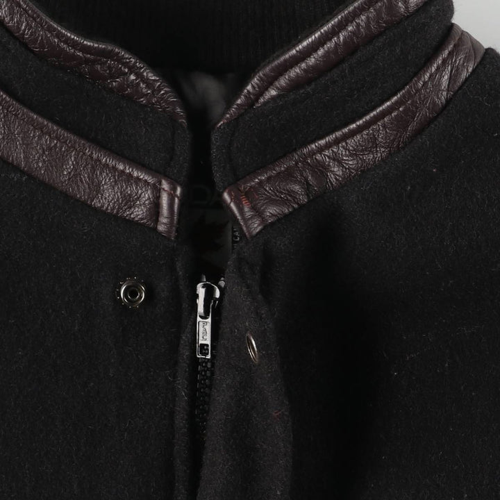 90'S Canada Sportswear Michelin padded wool varsity jacket, award-winning, made in Canada, men's size XL wool black type Vintage Second Hand