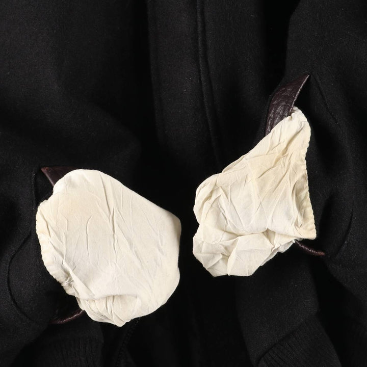 90'S Canada Sportswear Michelin padded wool varsity jacket, award-winning, made in Canada, men's size XL wool black type Vintage Second Hand