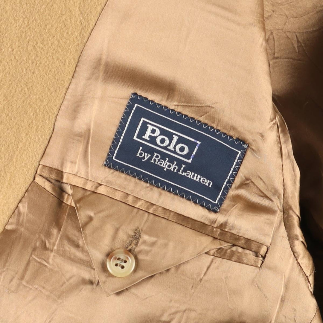 Ralph Lauren POLO by Ralph Lauren wool chesterfield coat, long, made in Italy, men's size M. wool Beige type Vintage Second Hand