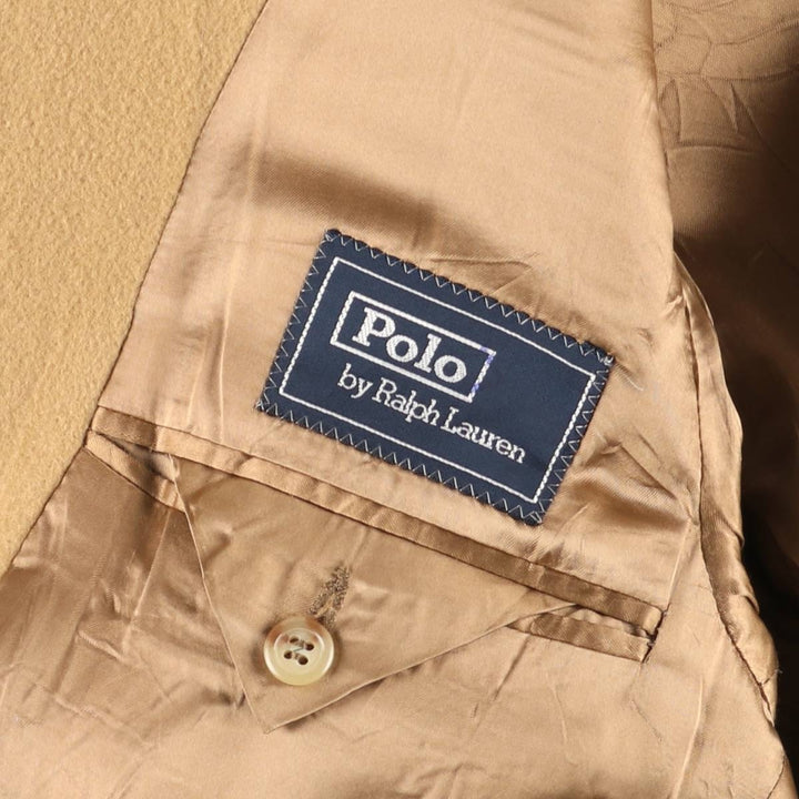 Ralph Lauren POLO by Ralph Lauren wool chesterfield coat, long, made in Italy, men's size M. wool Beige type Vintage Second Hand