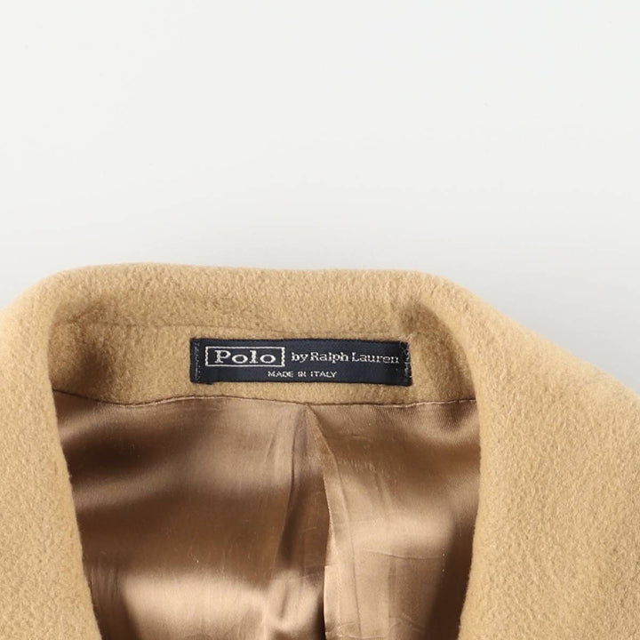 Ralph Lauren POLO by Ralph Lauren wool chesterfield coat, long, made in Italy, men's size M. wool Beige type Vintage Second Hand