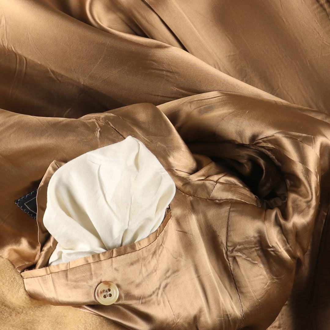 Ralph Lauren POLO by Ralph Lauren wool chesterfield coat, long, made in Italy, men's size M. wool Beige type Vintage Second Hand