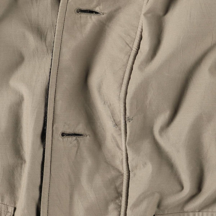 Vintage 80s-90'S Eddie Bauer padded cotton long coat, black tag, made in USA, men's size M. cotton Beige type Vintage Second Hand