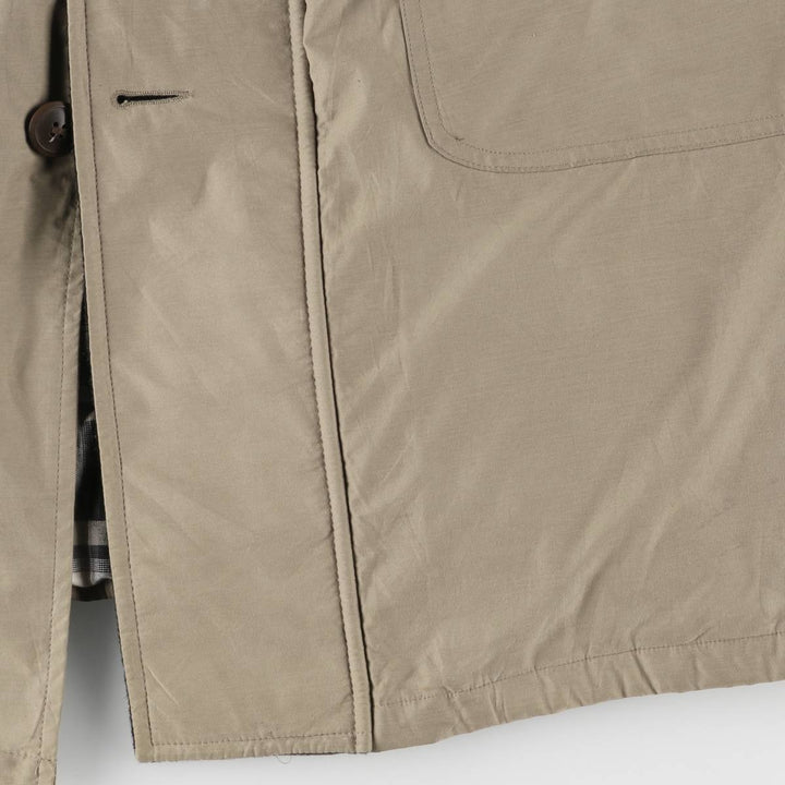 Vintage 80s-90'S Eddie Bauer padded cotton long coat, black tag, made in USA, men's size M. cotton Beige type Vintage Second Hand