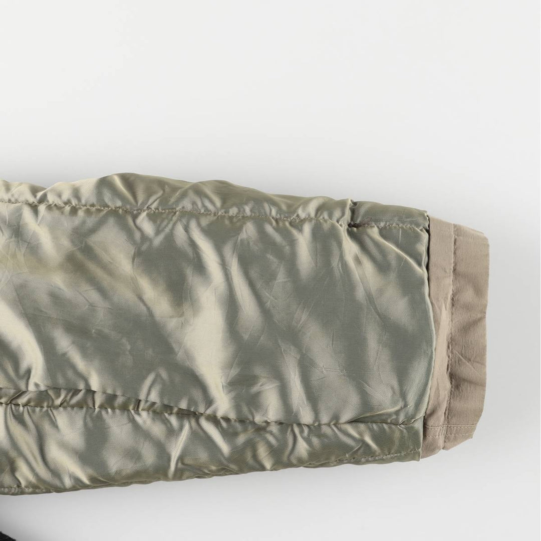 Vintage 80s-90'S Eddie Bauer padded cotton long coat, black tag, made in USA, men's size M. cotton Beige type Vintage Second Hand