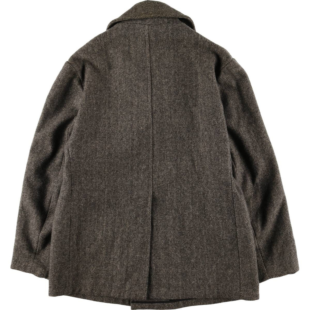 Vintage 1970'S Eddie Bauer peacoat with black tag, made in the USA, size L. wool gray type Vintage Second Hand