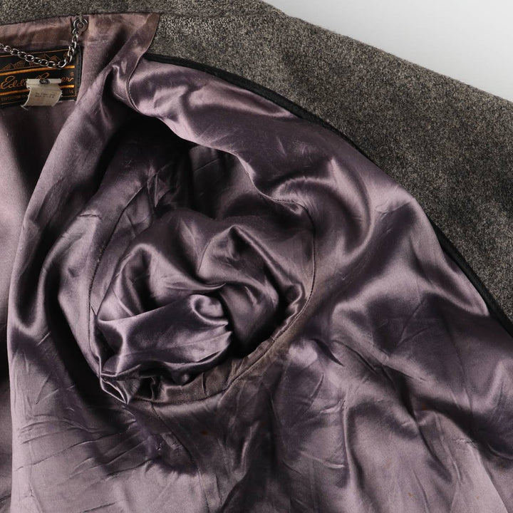 Vintage 1970'S Eddie Bauer peacoat with black tag, made in the USA, size L. wool gray type Vintage Second Hand