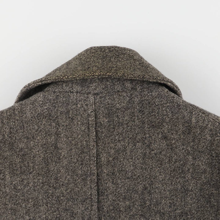 Vintage 1970'S Eddie Bauer peacoat with black tag, made in the USA, size L. wool gray type Vintage Second Hand