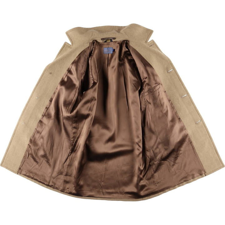 Vintage 1980'S Pendleton wool Chesterfield coat, made in the USA, size L, men's wool Beige type Vintage Second Hand