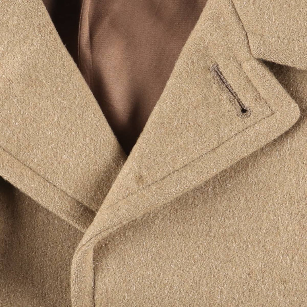 Vintage 1980'S Pendleton wool Chesterfield coat, made in the USA, size L, men's wool Beige type Vintage Second Hand