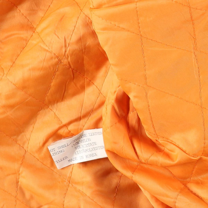 KILLER LOOP Padded Leather Blouson, Men's Size L, Vintage genuine leather black type Vintage Second Hand