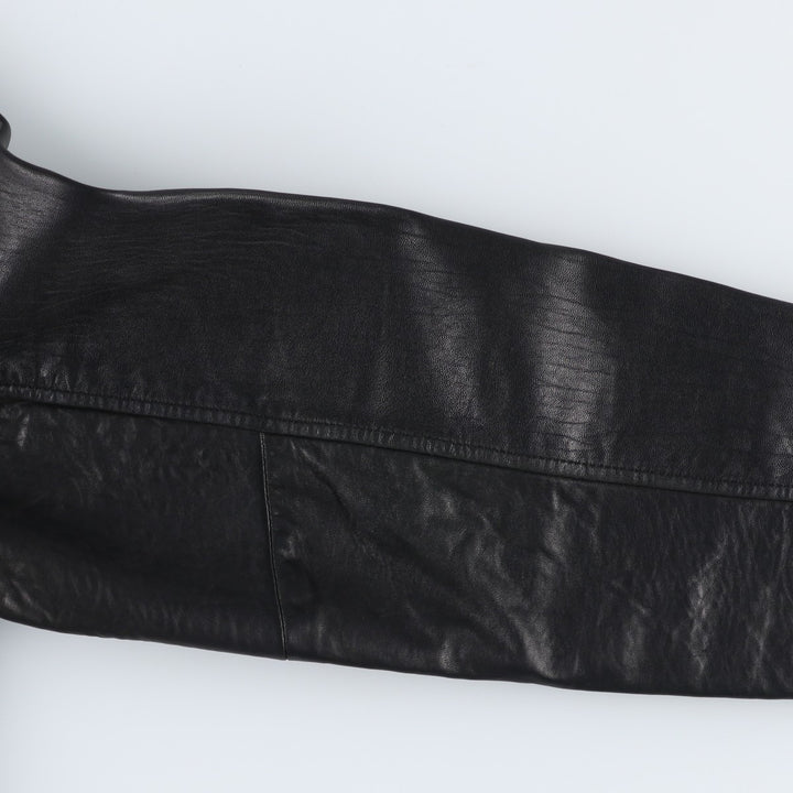 ROUNDTREE AND YORKE Leather Jacket, Men's Size M Genuine Leather Lamb Leather black type Vintage Second Hand