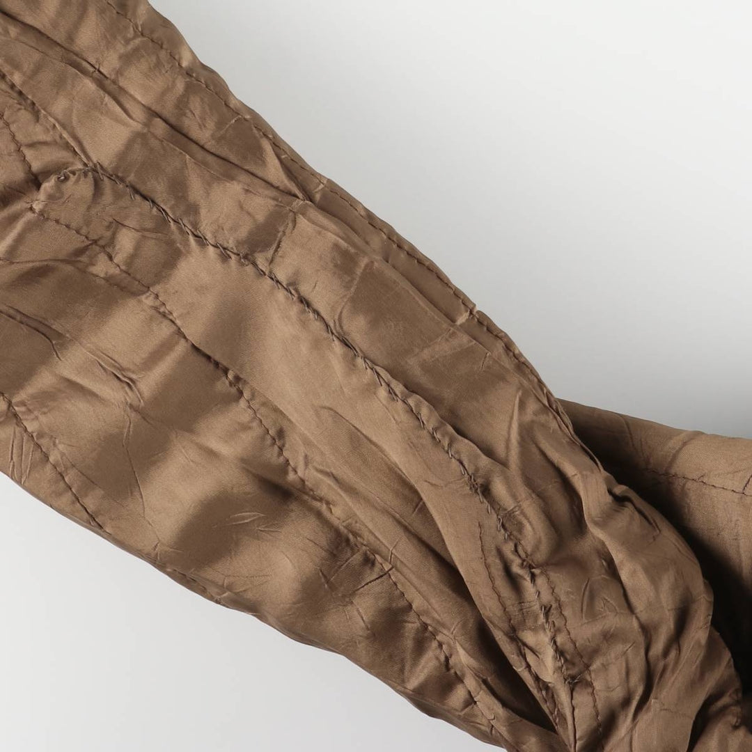 SKIPEER Swing Top Padded Leather Blouson, Men's Size L Genuine Leather Cowhide black type Vintage Second Hand