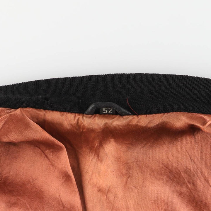 Vintage DANIELS leather jacket, men's size XL genuine leather black type Vintage Second Hand