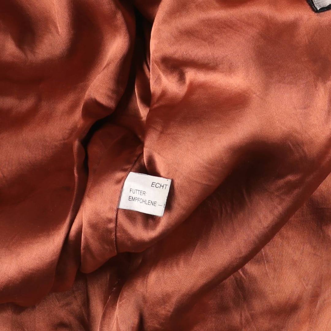 Vintage DANIELS leather jacket, men's size XL genuine leather black type Vintage Second Hand