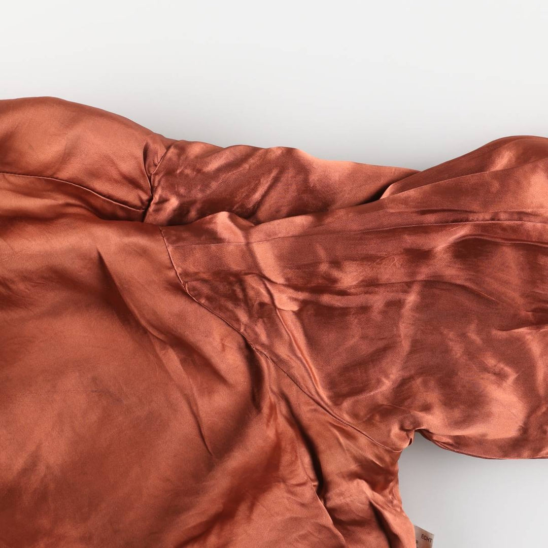 Vintage DANIELS leather jacket, men's size XL genuine leather black type Vintage Second Hand