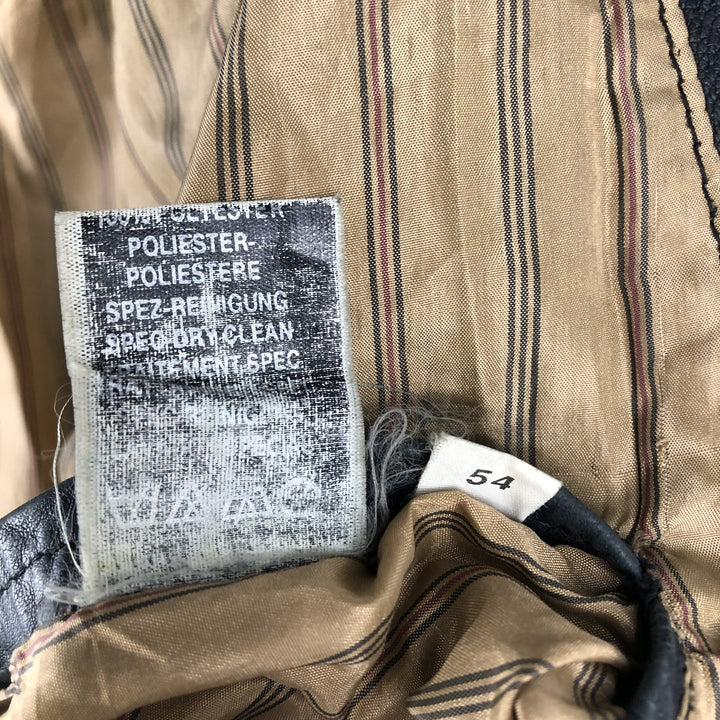 M.Flues Leather Blouson, Men's XL, Vintage genuine leather black type Vintage Second Hand