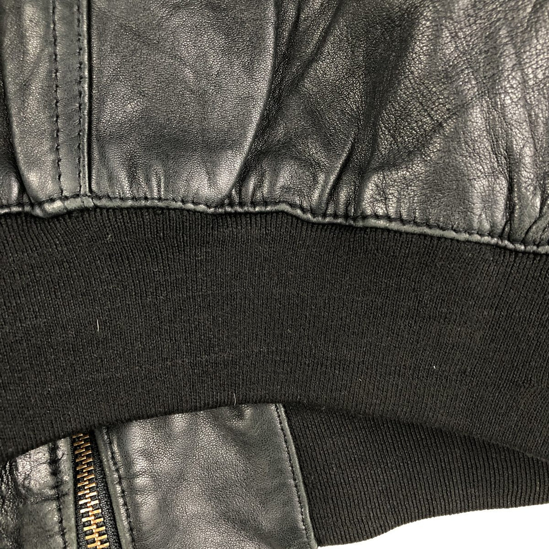 M.Flues Leather Blouson, Men's XL, Vintage genuine leather black type Vintage Second Hand