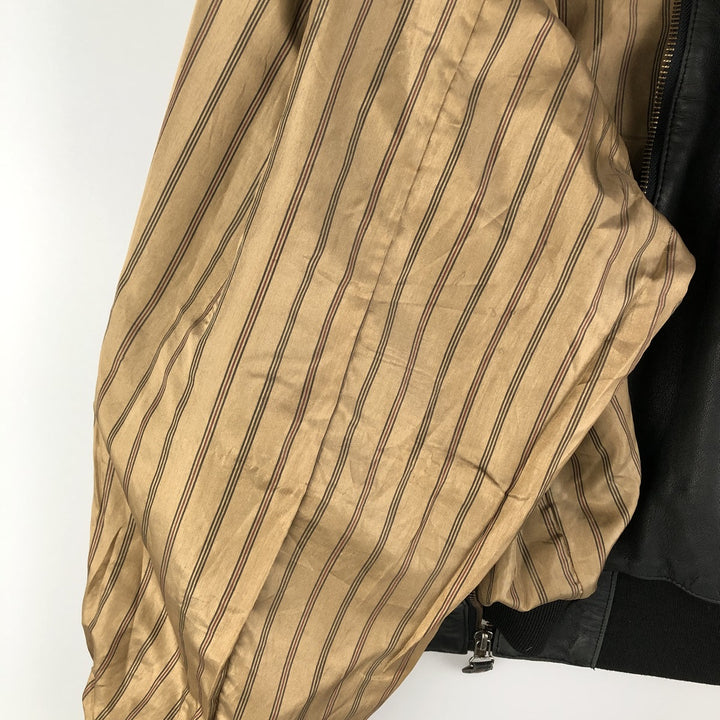 M.Flues Leather Blouson, Men's XL, Vintage genuine leather black type Vintage Second Hand