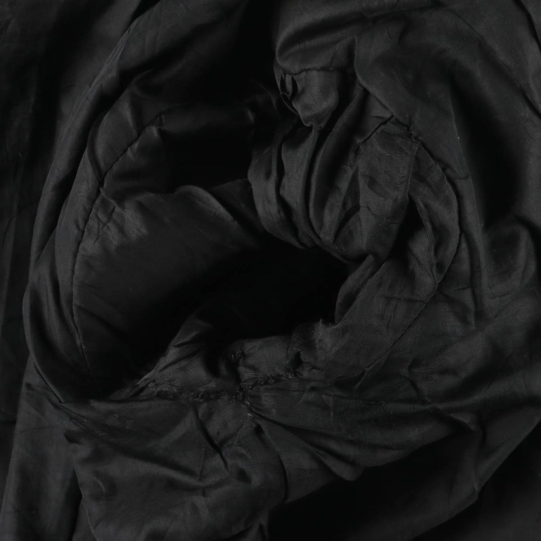 Padded leather blouson, men's size XL unclear black type Vintage Second Hand