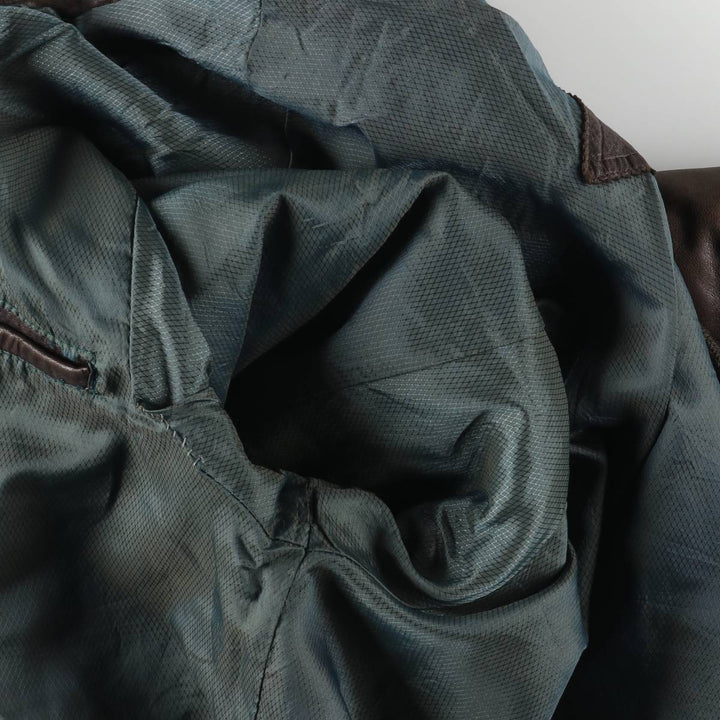 TRAPPER Leather Blouson, Men's Size L, Vintage genuine leather brown type Vintage Second Hand