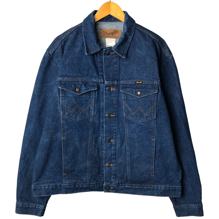 Wrangler 74145PW Western Denim Jacket, Men's XL cotton blue type Vintage Second Hand