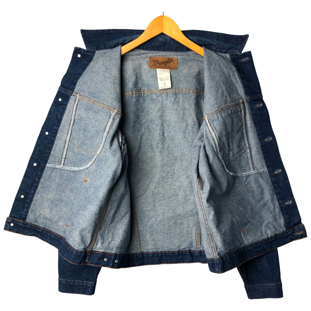 Wrangler 74145PW Western Denim Jacket, Men's XL cotton blue type Vintage Second Hand