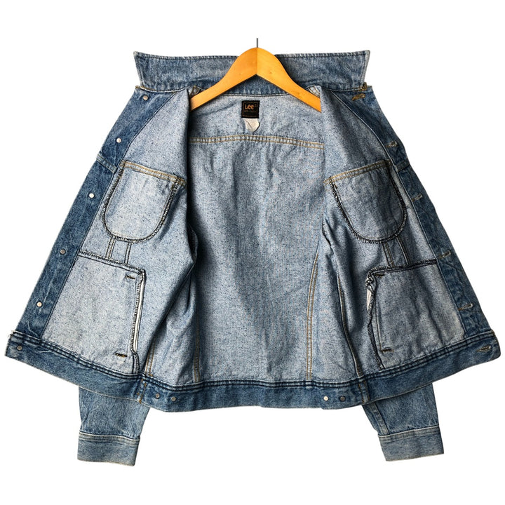 Vintage 1990'S Lee denim jacket, size PATD-153438, men's size S. unclear Blue type light blue Vintage Second Hand