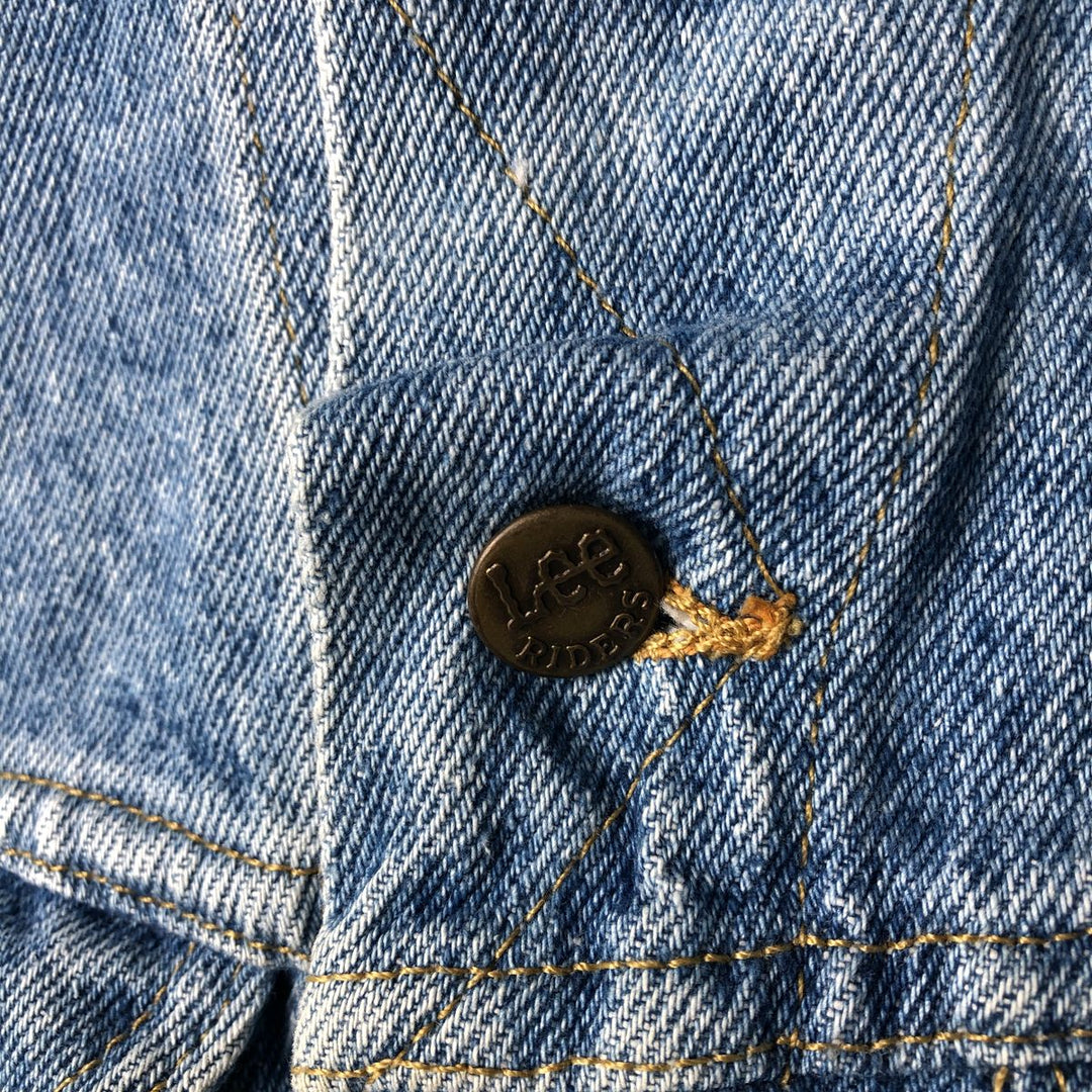 Vintage 1990'S Lee denim jacket, size PATD-153438, men's size S. unclear Blue type light blue Vintage Second Hand